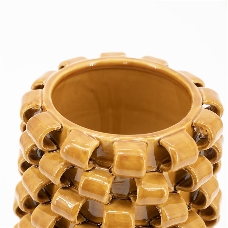 Pottery and vases Vase Loopa 2 19,2x19,2x31,5 – geel | By Boo