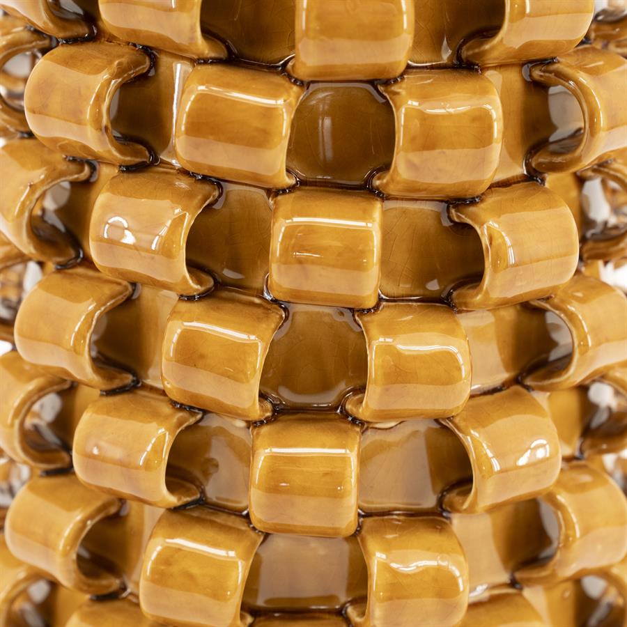 Pottery and vases Vase Loopa 2 19,2x19,2x31,5 – geel | By Boo