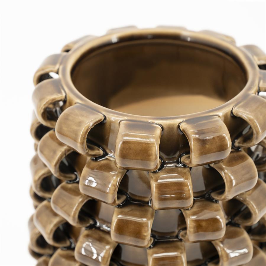 Pottery and vases Vase Loopa 2 19,2x19,2x31,5 – bruin | By Boo