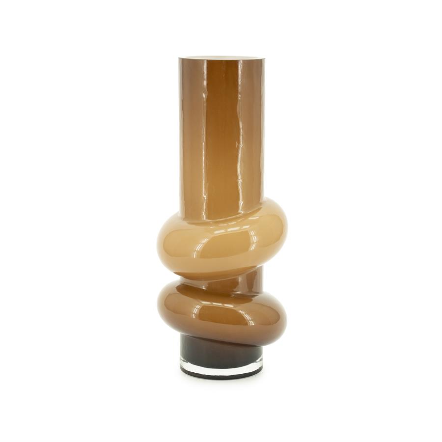 Pottery and vases Curble large 16,5x16,5x39,5 – geel | By Boo