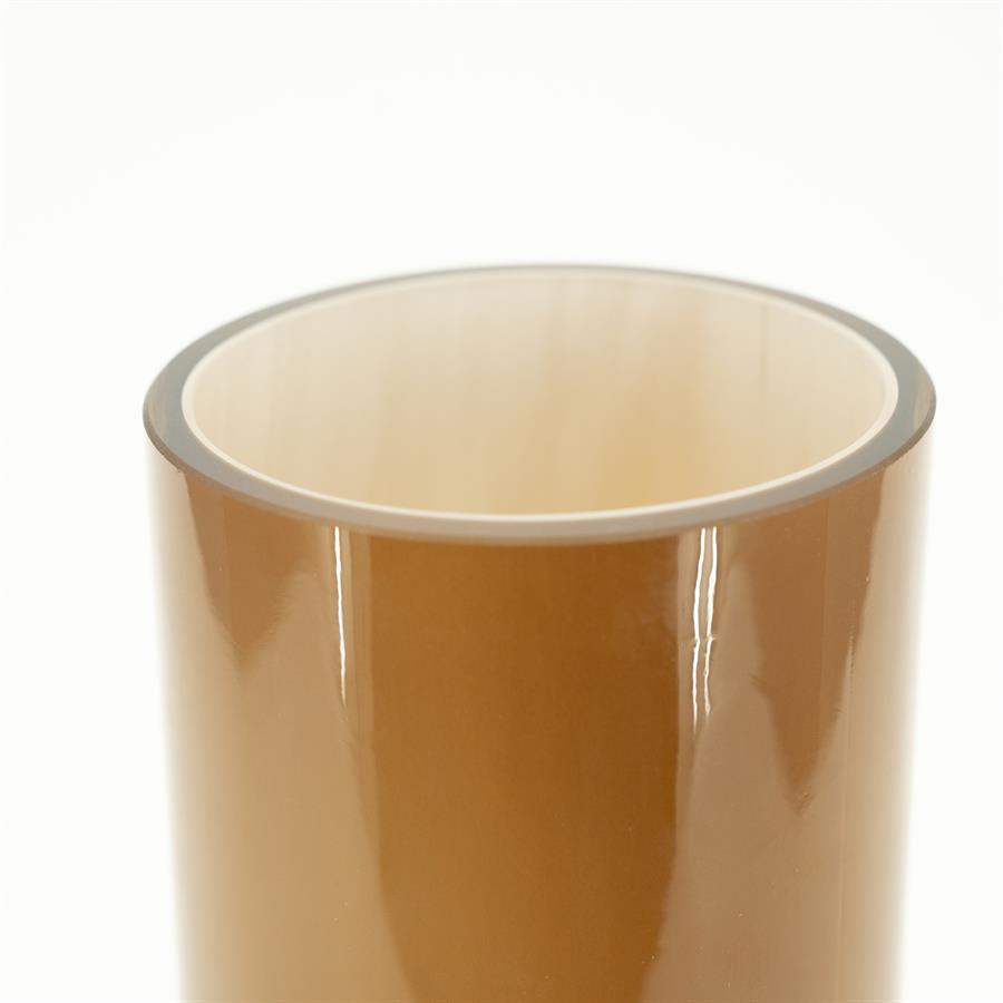 Pottery and vases Curble large 16,5x16,5x39,5 – geel | By Boo