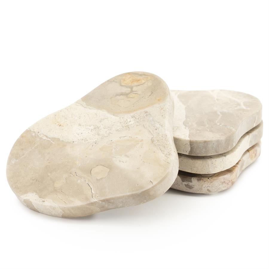 Tableware Coaster Marrone (set of 4) 11x10x6 – beige | By Boo