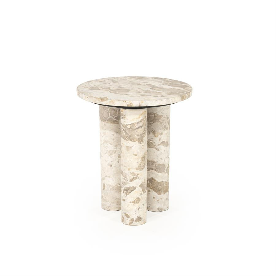 Tables Side table Marmo 40x40x45 – beige | By Boo