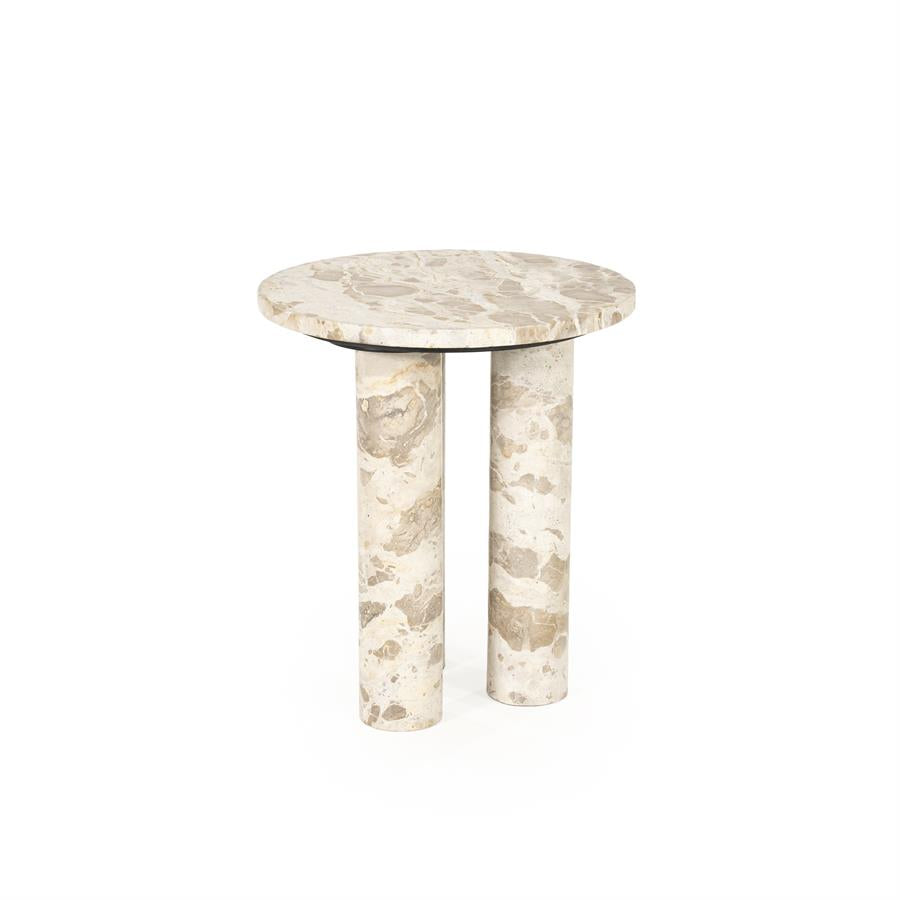 Tables Side table Marmo 40x40x45 – beige | By Boo