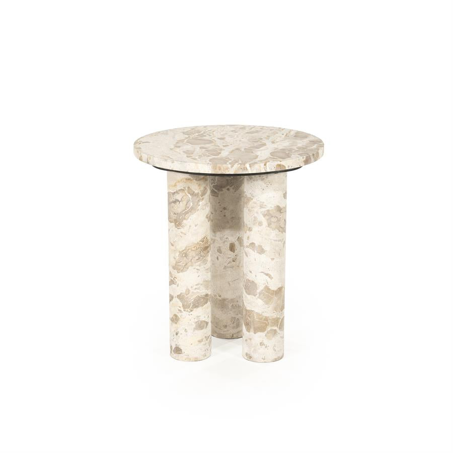 Tables Side table Marmo 40x40x45 – beige | By Boo