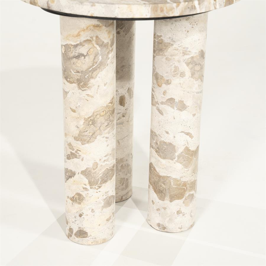 Tables Side table Marmo 40x40x45 – beige | By Boo