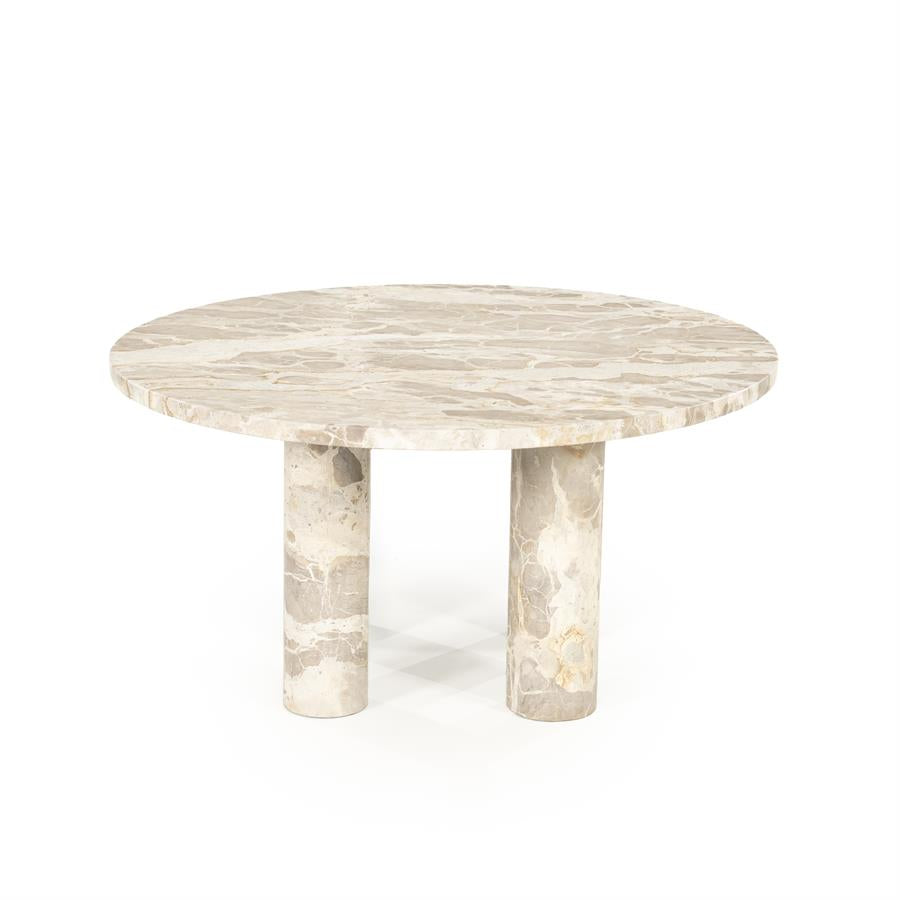 Tables Coffee table Marmo 70x70x35 – beige | By Boo