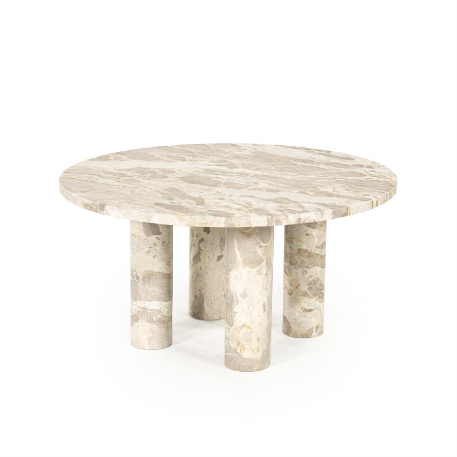 Tables Coffee table Marmo 70x70x35 – beige | By Boo