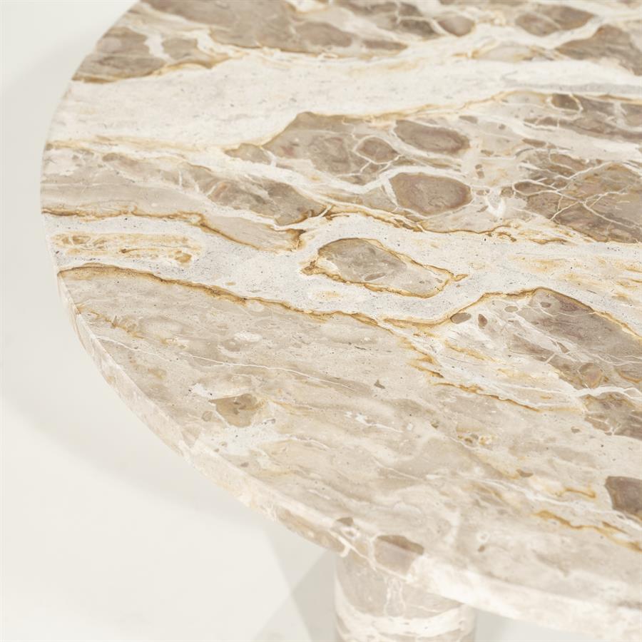Tables Coffee table Marmo 70x70x35 – beige | By Boo