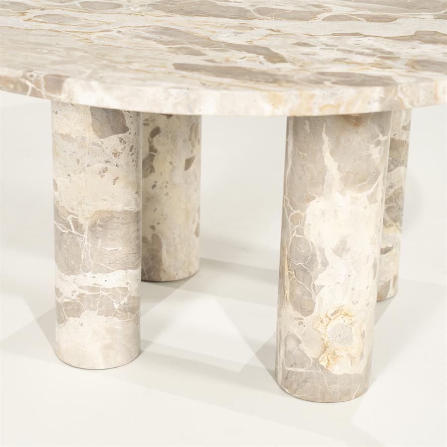 Tables Coffee table Marmo 70x70x35 – beige | By Boo