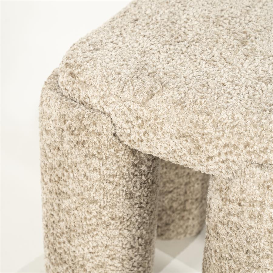 Poufs and stools Stool Omla 42,5x42,5x47 – taupe | By Boo