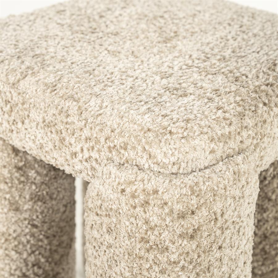 Poufs and stools Stool Omla 42,5x42,5x47 – taupe | By Boo
