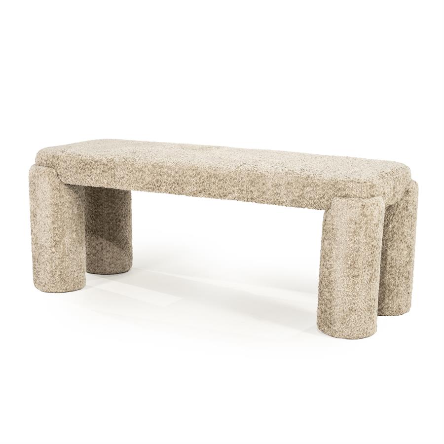Poufs and stools Bench Omla 119x44x47 – taupe | By Boo