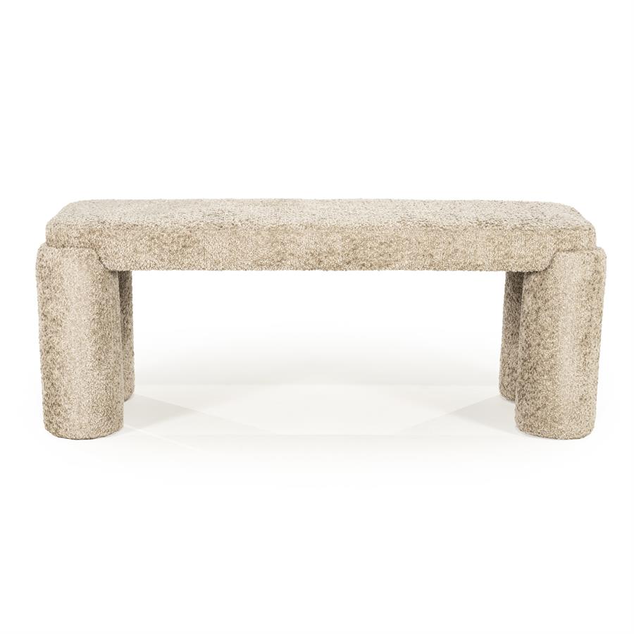 Poufs and stools Bench Omla 119x44x47 – taupe | By Boo