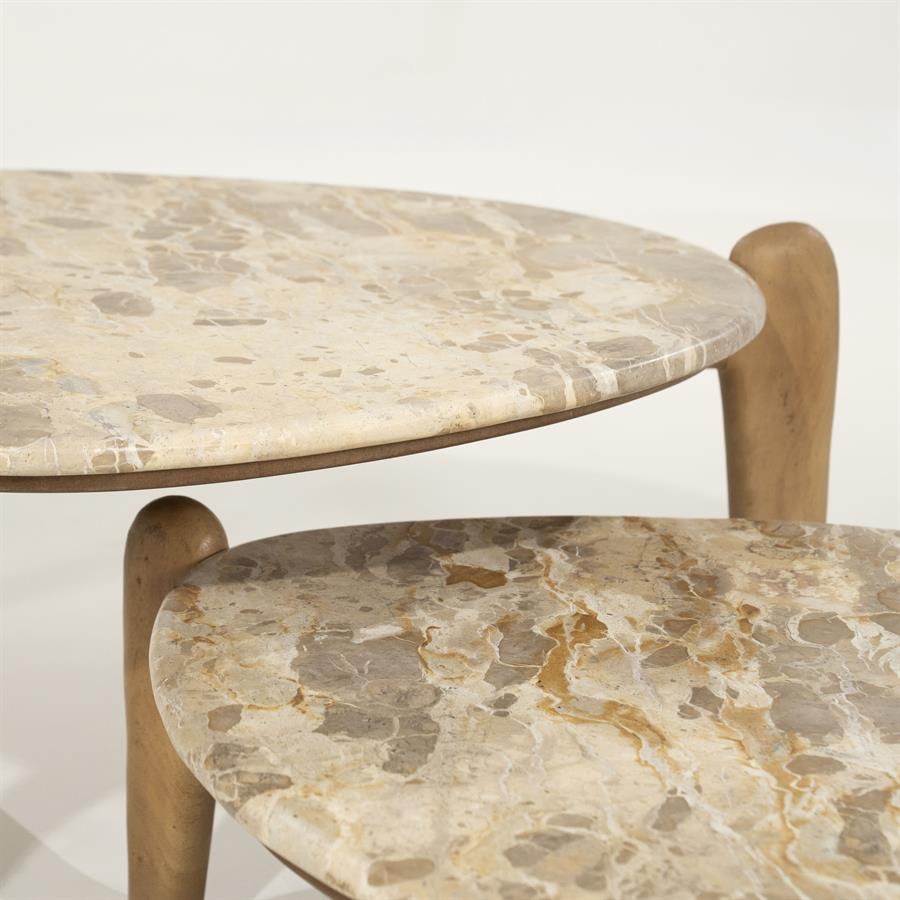 Tables Marnish 70x70x28 – bruin | By Boo
