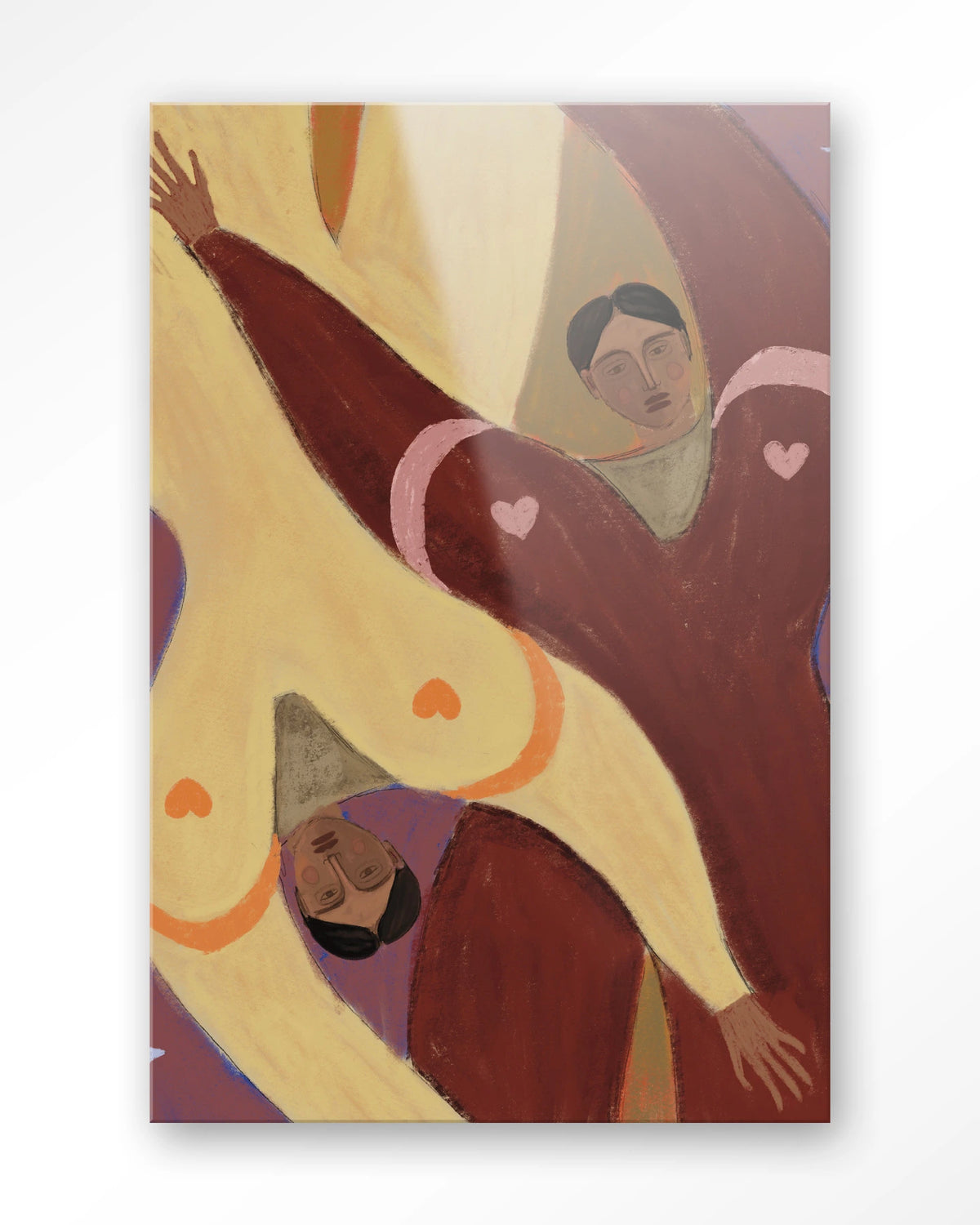 Stargazing – abstracte figuren met harten – Glas – Blinde montage