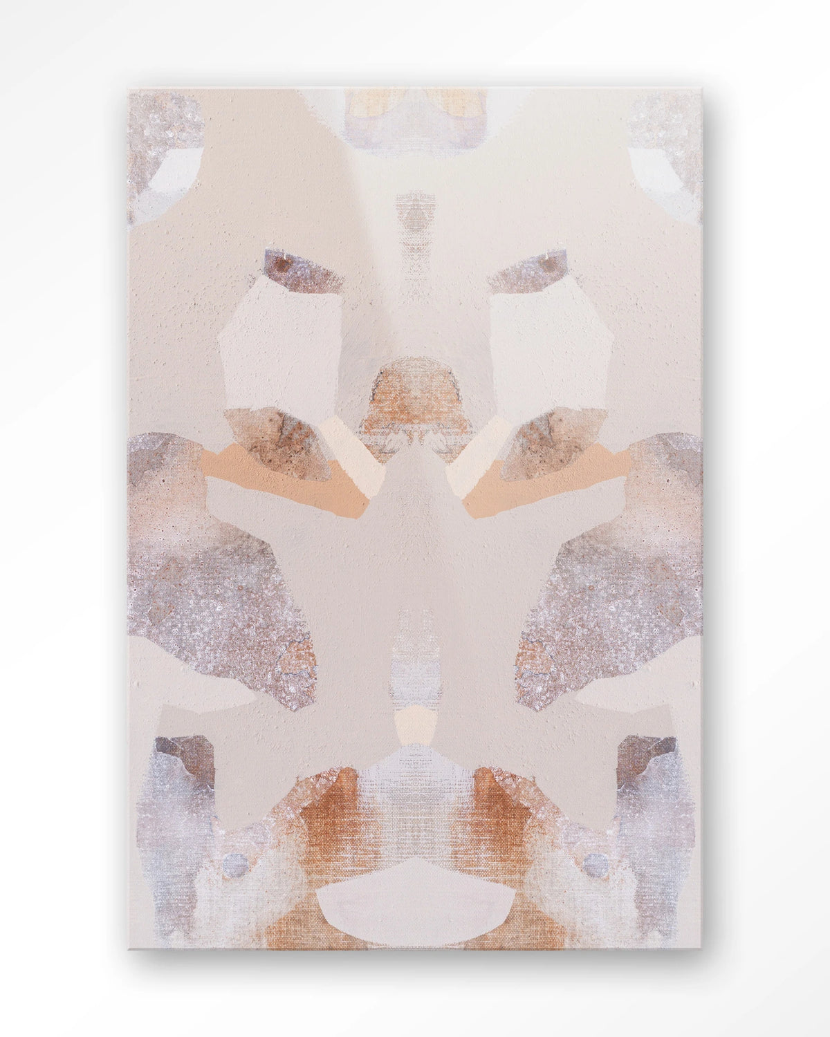 Sand Fox – abstract in beige en roze – Glas – Blinde montage