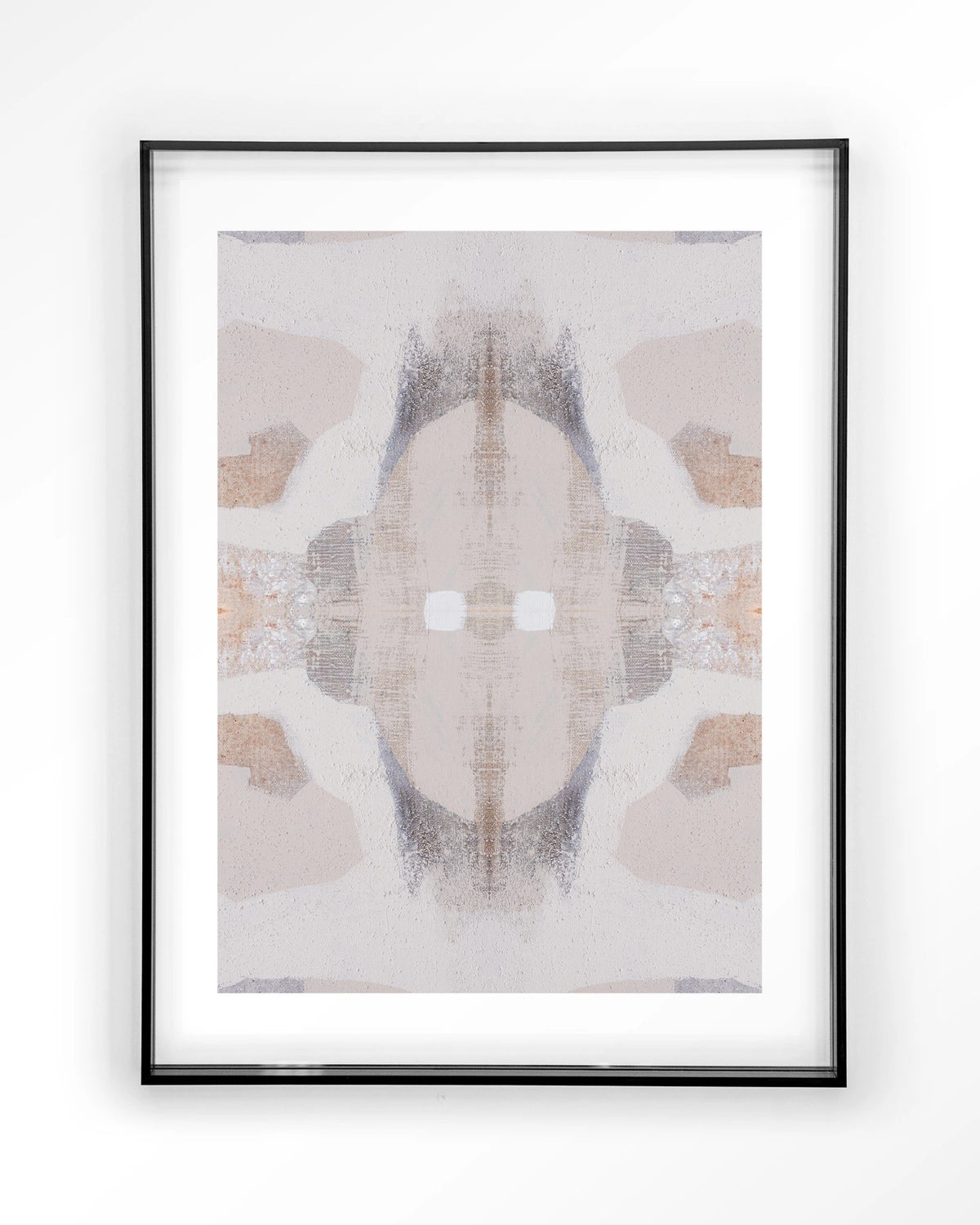 Chiru Antelope – abstract in beige en grijs – Art print – Acryl zwart