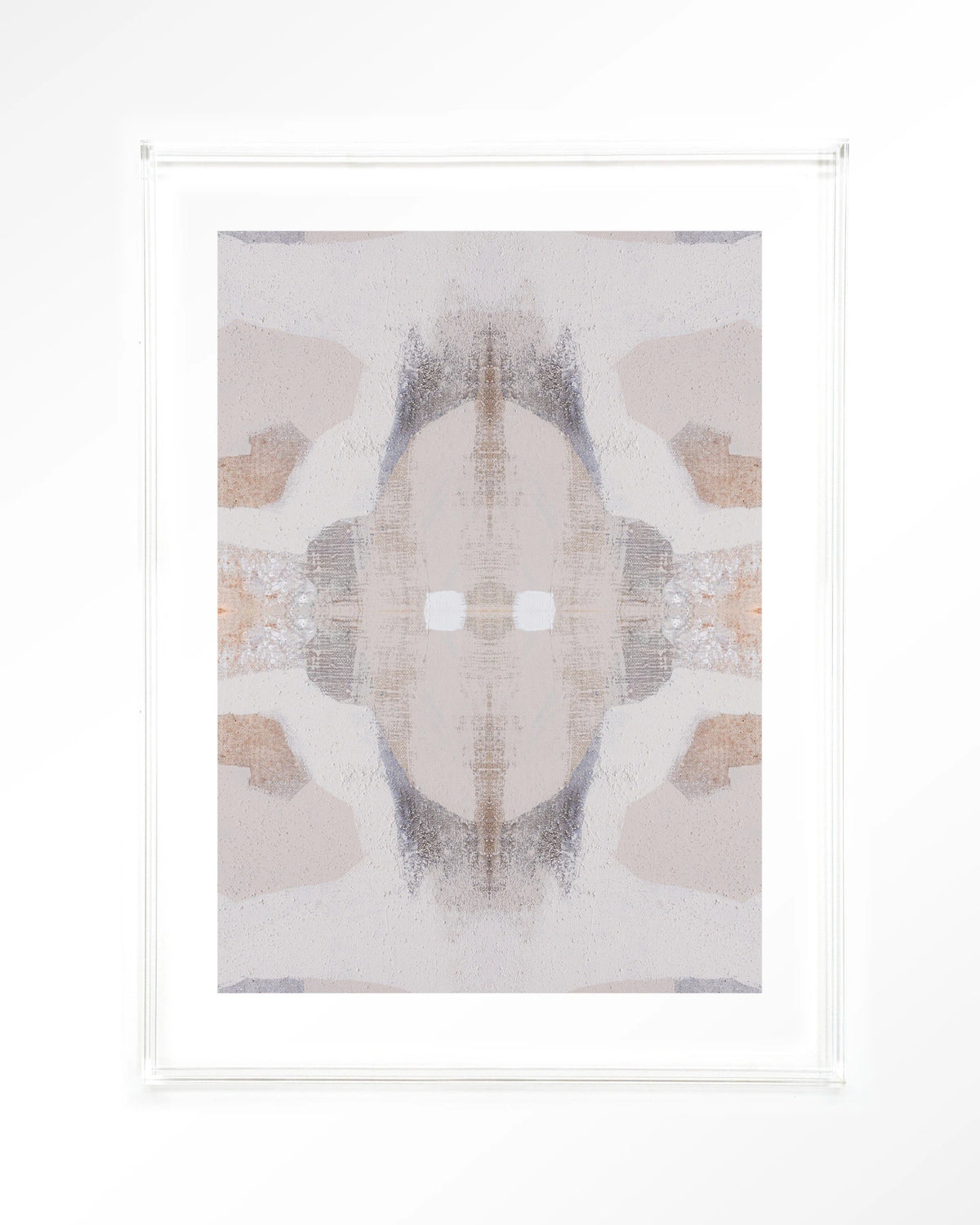 Chiru Antelope – abstract in beige en grijs – Art print – Acryl doorzichtig