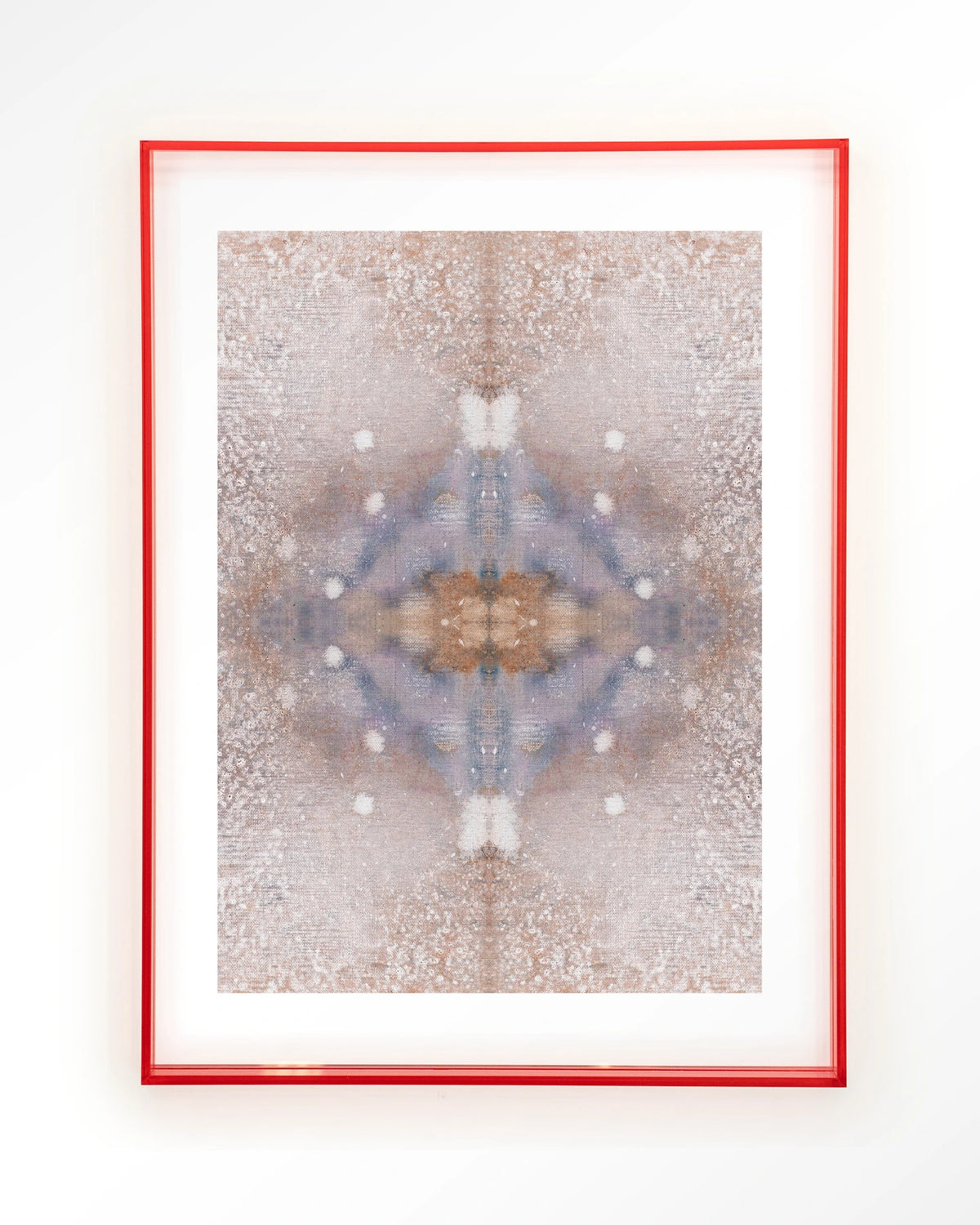 Iberian Lynx – abstract in roze en blauw – Art print – Acryl roze