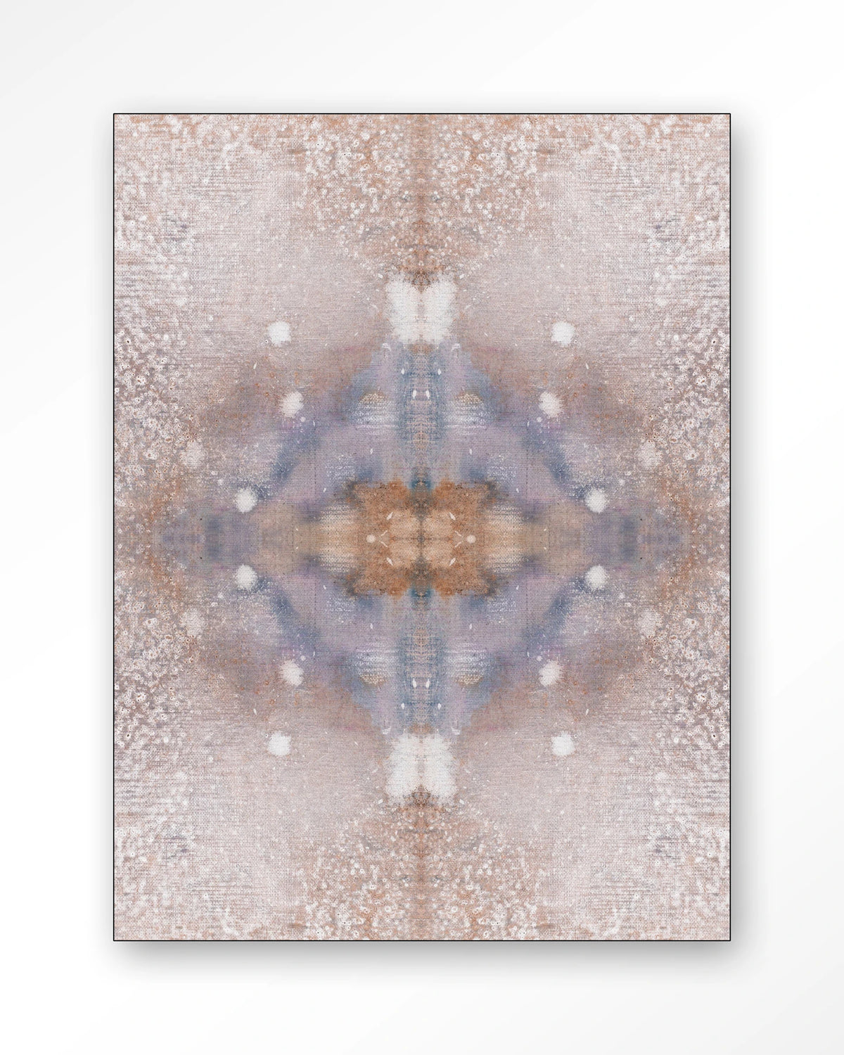 Iberian Lynx – abstract in roze en blauw – Wandkleed – Frame – zwart