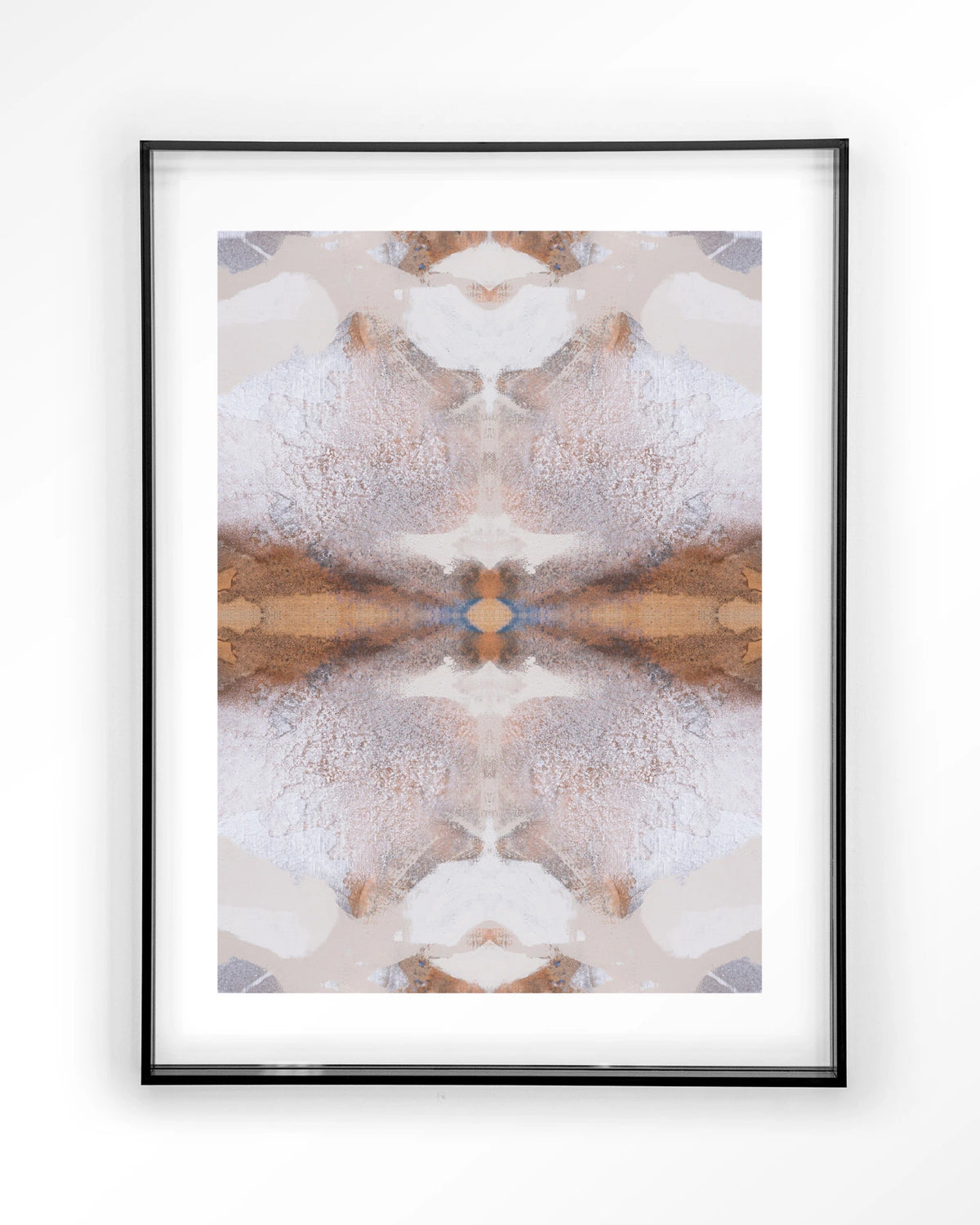 Spanish Eagle – abstract in beige en bruin – Art print – Acryl zwart