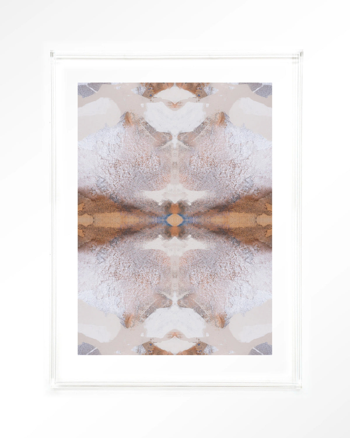 Spanish Eagle – abstract in beige en bruin – Art print – Acryl doorzichtig
