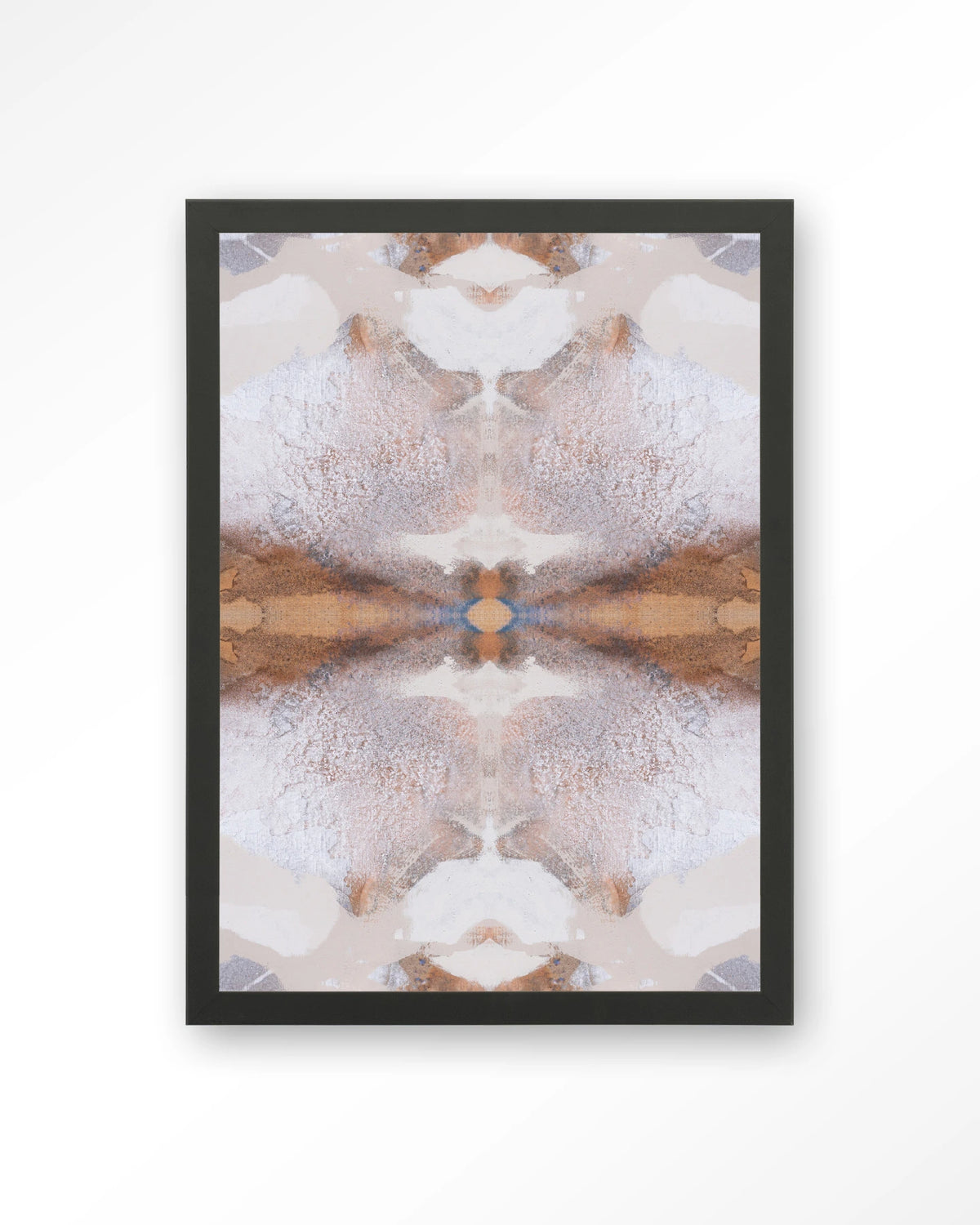 Spanish Eagle – abstract in beige en bruin – Art print – Hout zwart