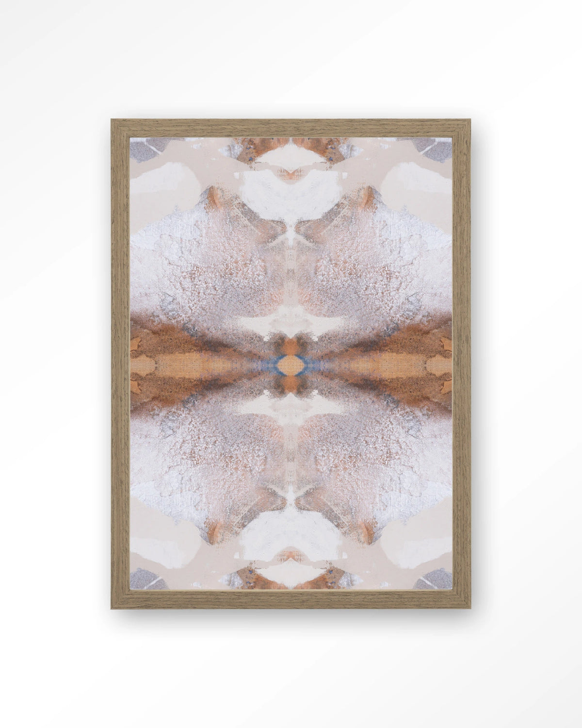 Spanish Eagle – abstract in beige en bruin – Art print – Hout bruin