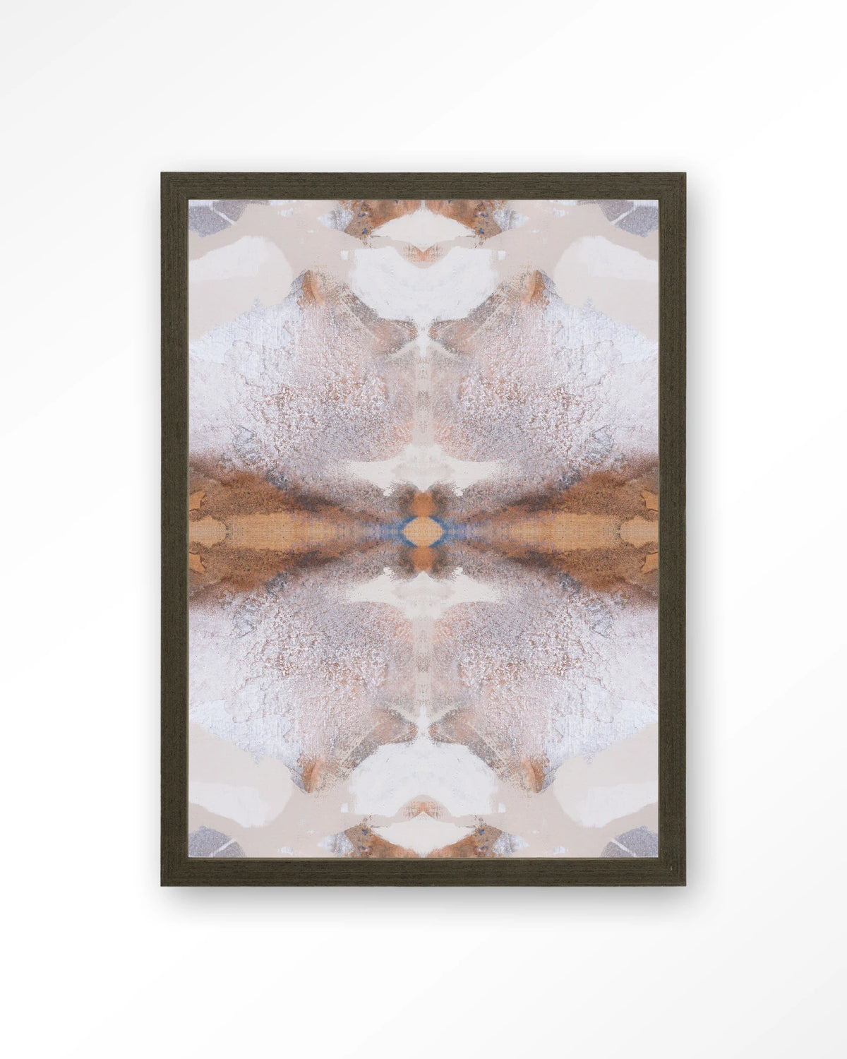 Spanish Eagle – abstract in beige en bruin – Art print – Hout donkerbruin