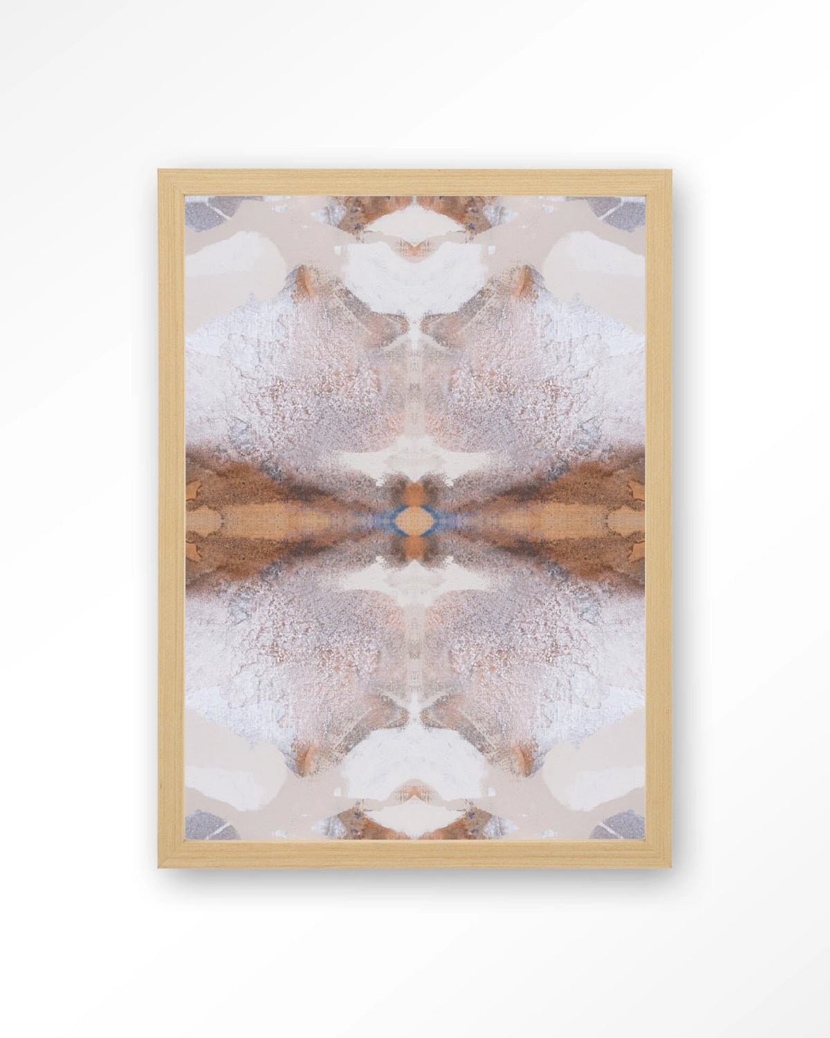 Spanish Eagle – abstract in beige en bruin – Art print – Hout naturel