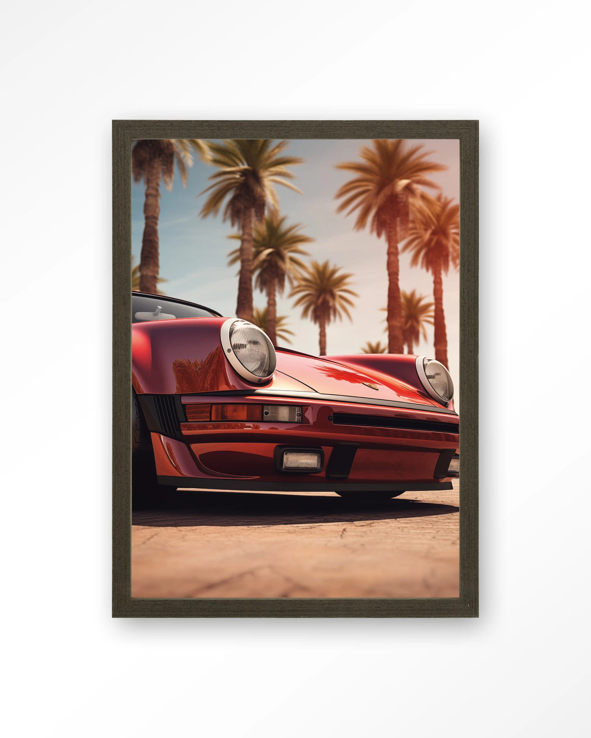 Palm Springs – Art print – Hout donkerbruin