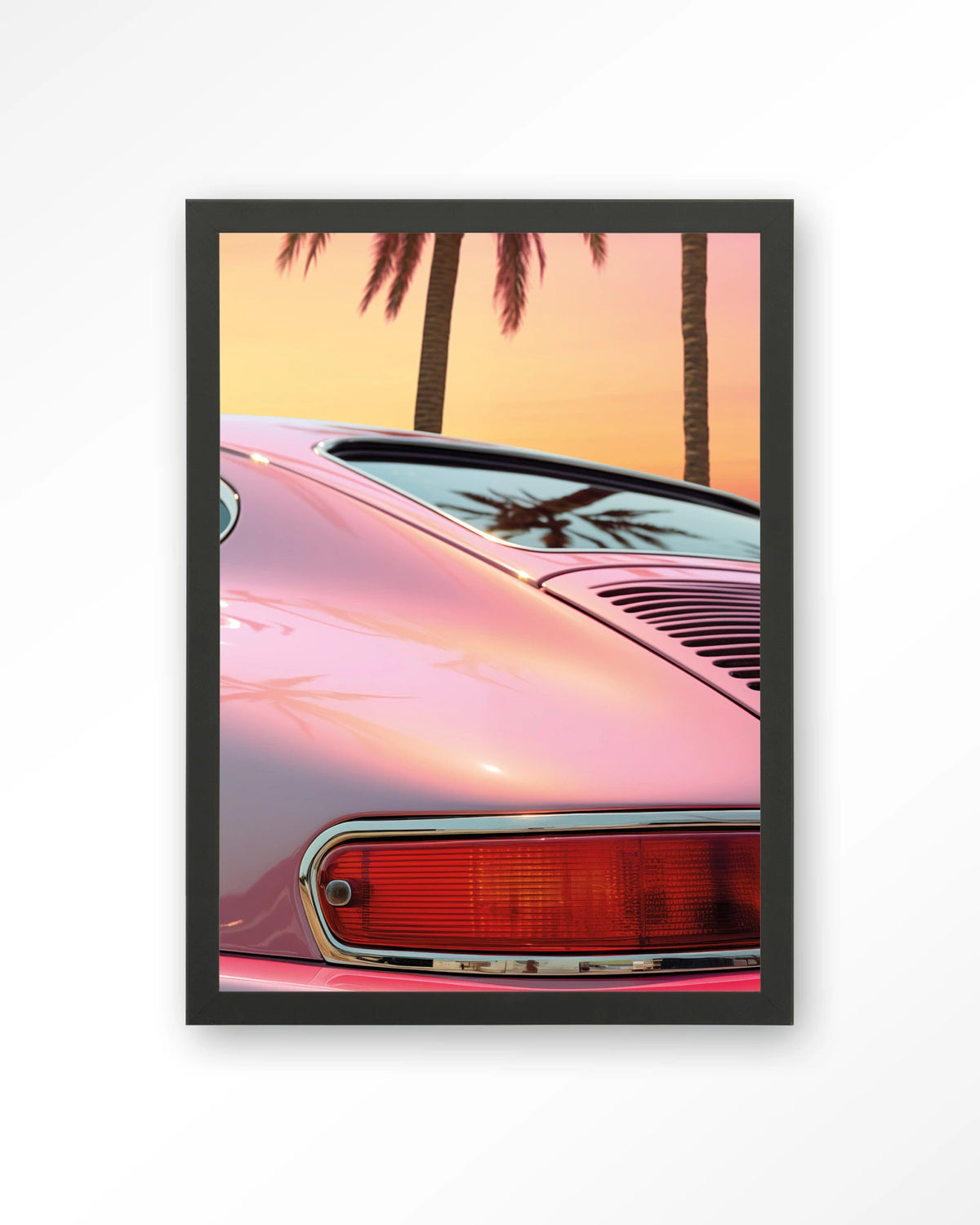 Miami Vice – Art print – Hout zwart