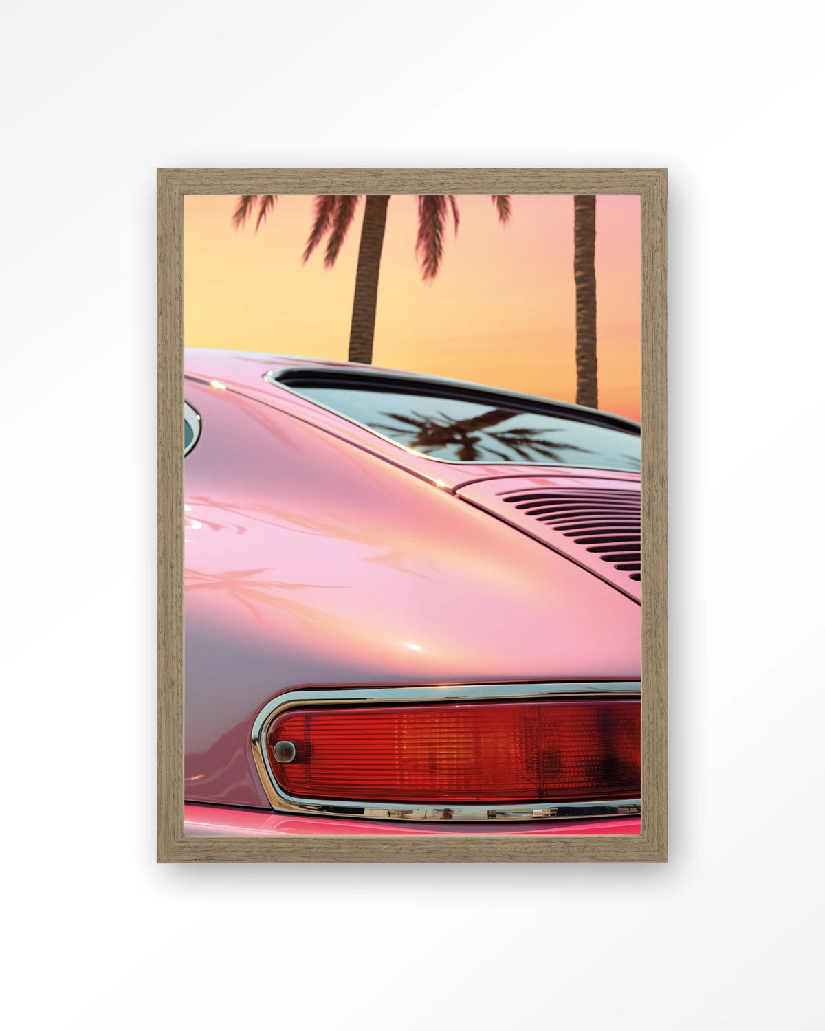 Miami Vice – Art print – Hout bruin