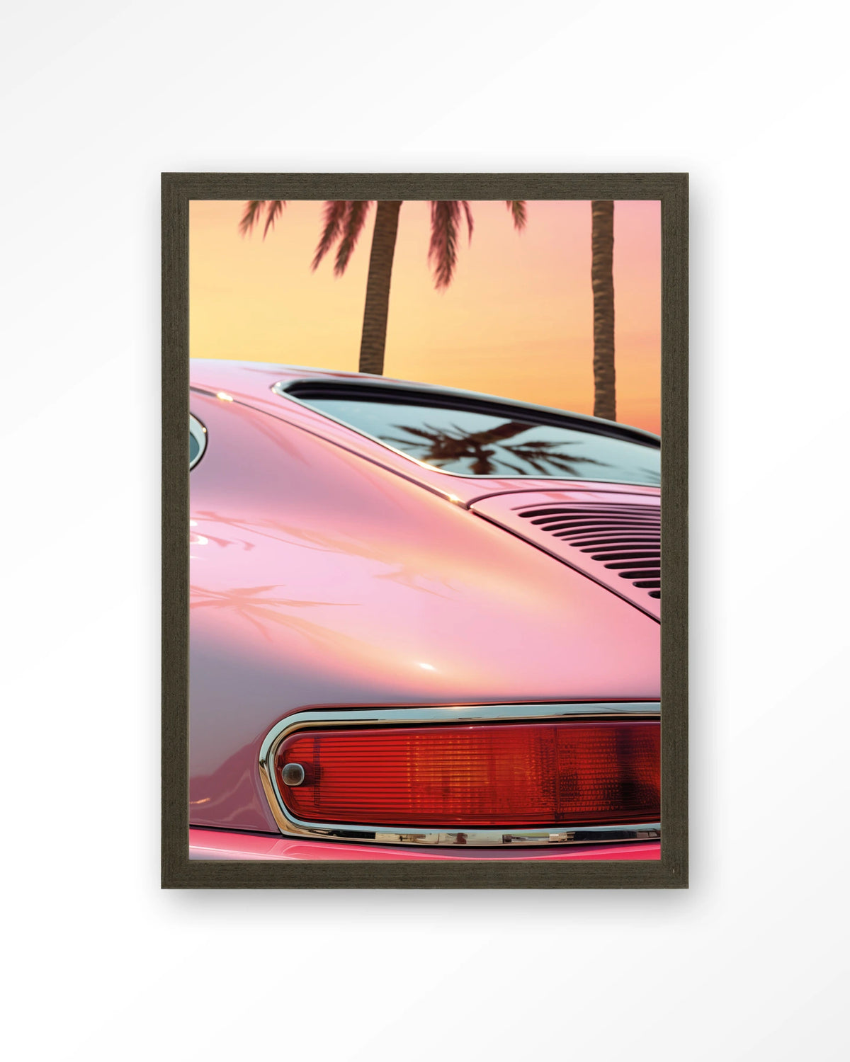 Miami Vice – Art print – Hout donkerbruin