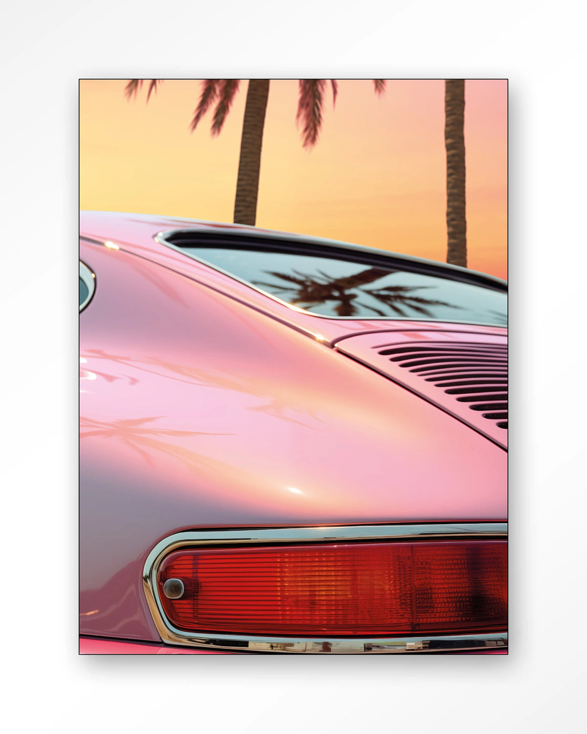 Miami Vice – Wandkleed – Frame – zwart