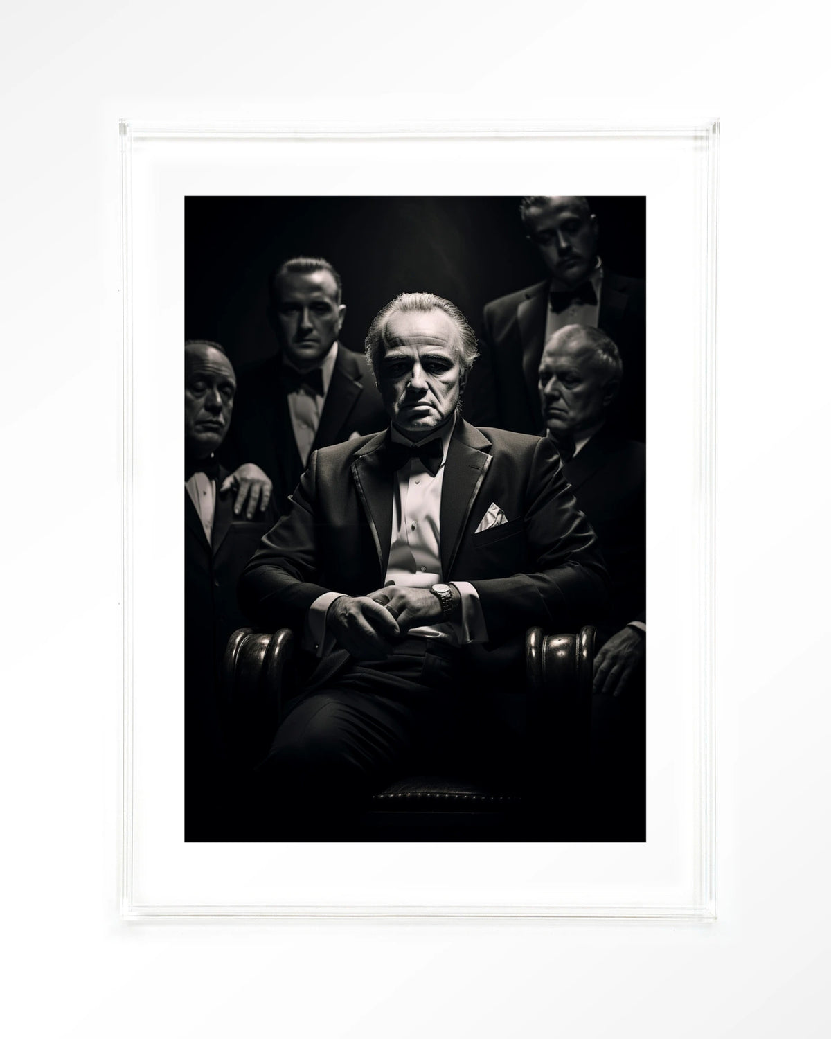 Dons Legacy – maffiabaas in zwart-wit – Art print – Acryl doorzichtig
