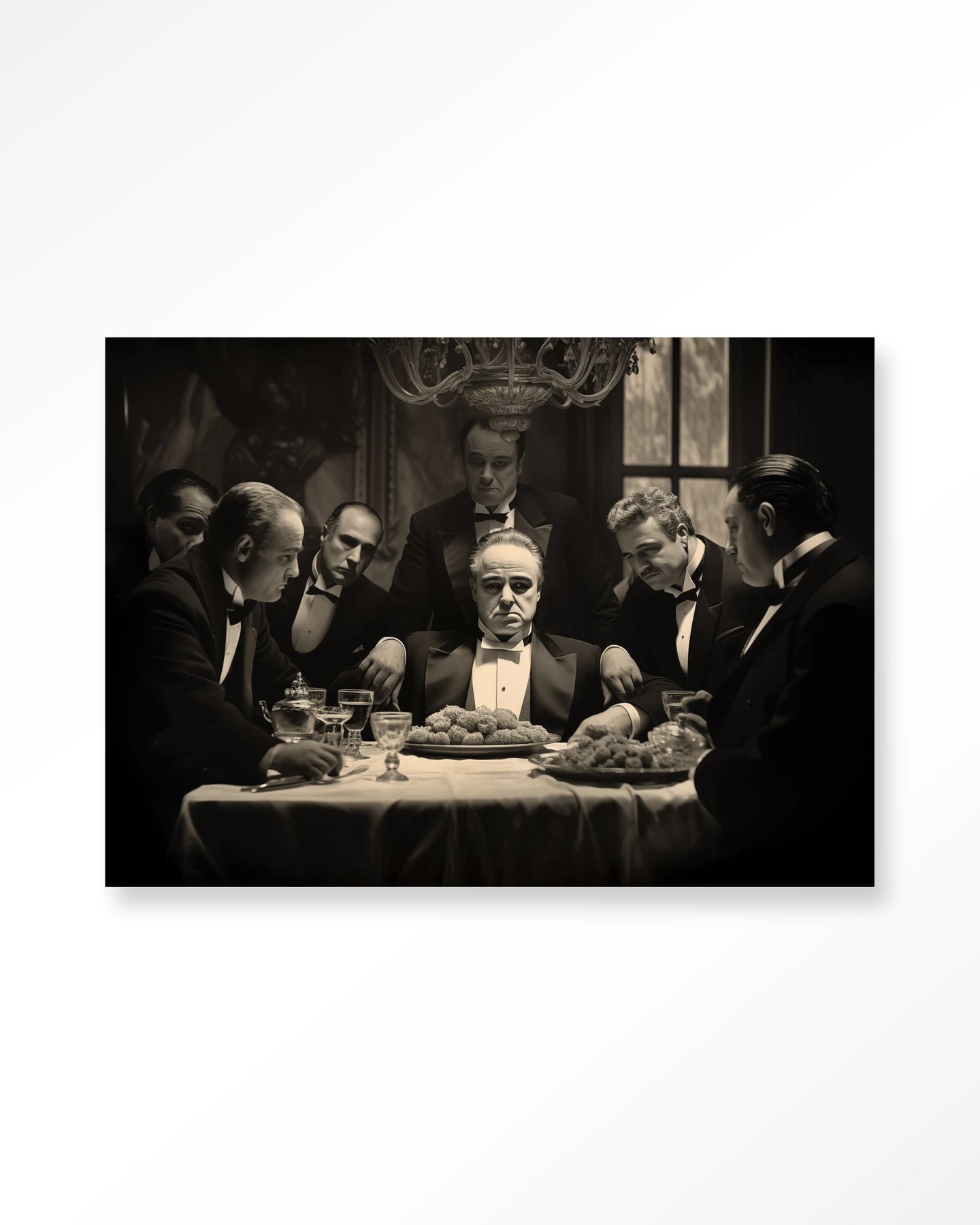 Dinner With Gangsters – Glasschilderij