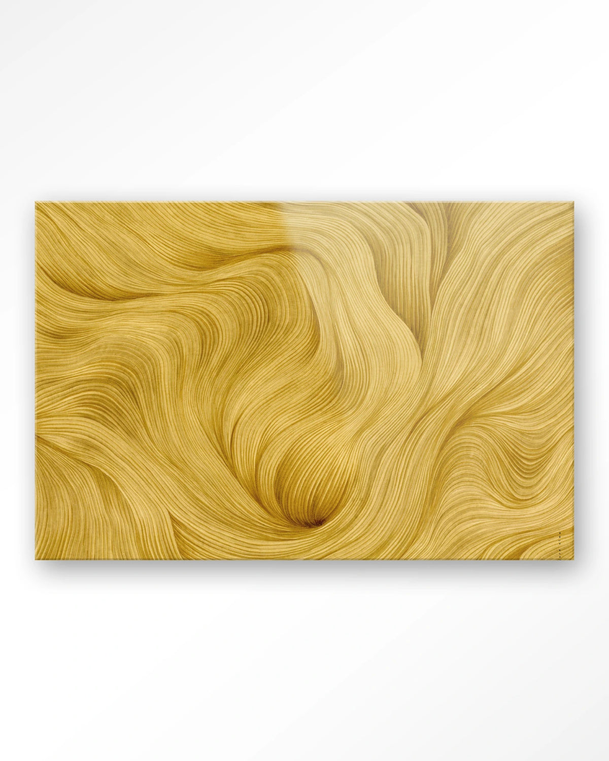 DWG-M – abstracte gouden golven – Glas – Blinde montage