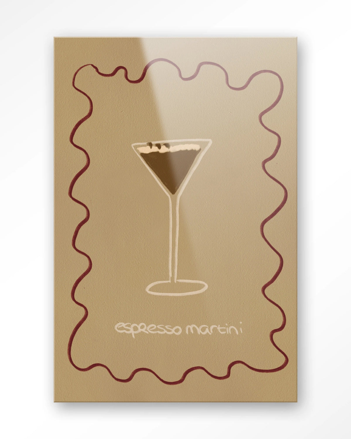 Esma – espresso martini illustratie – Glas – Blinde montage