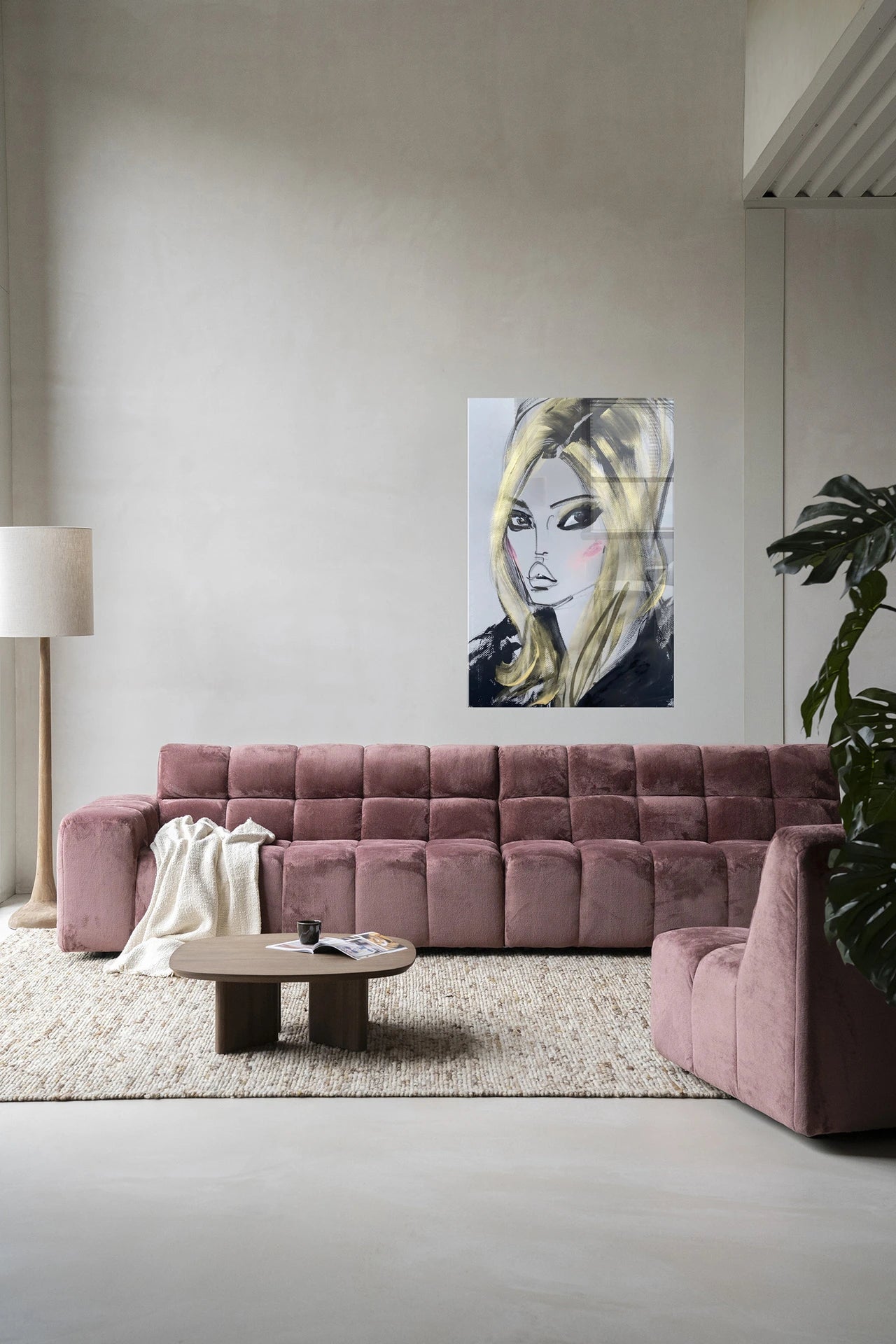 Kate Moss – Glasschilderij