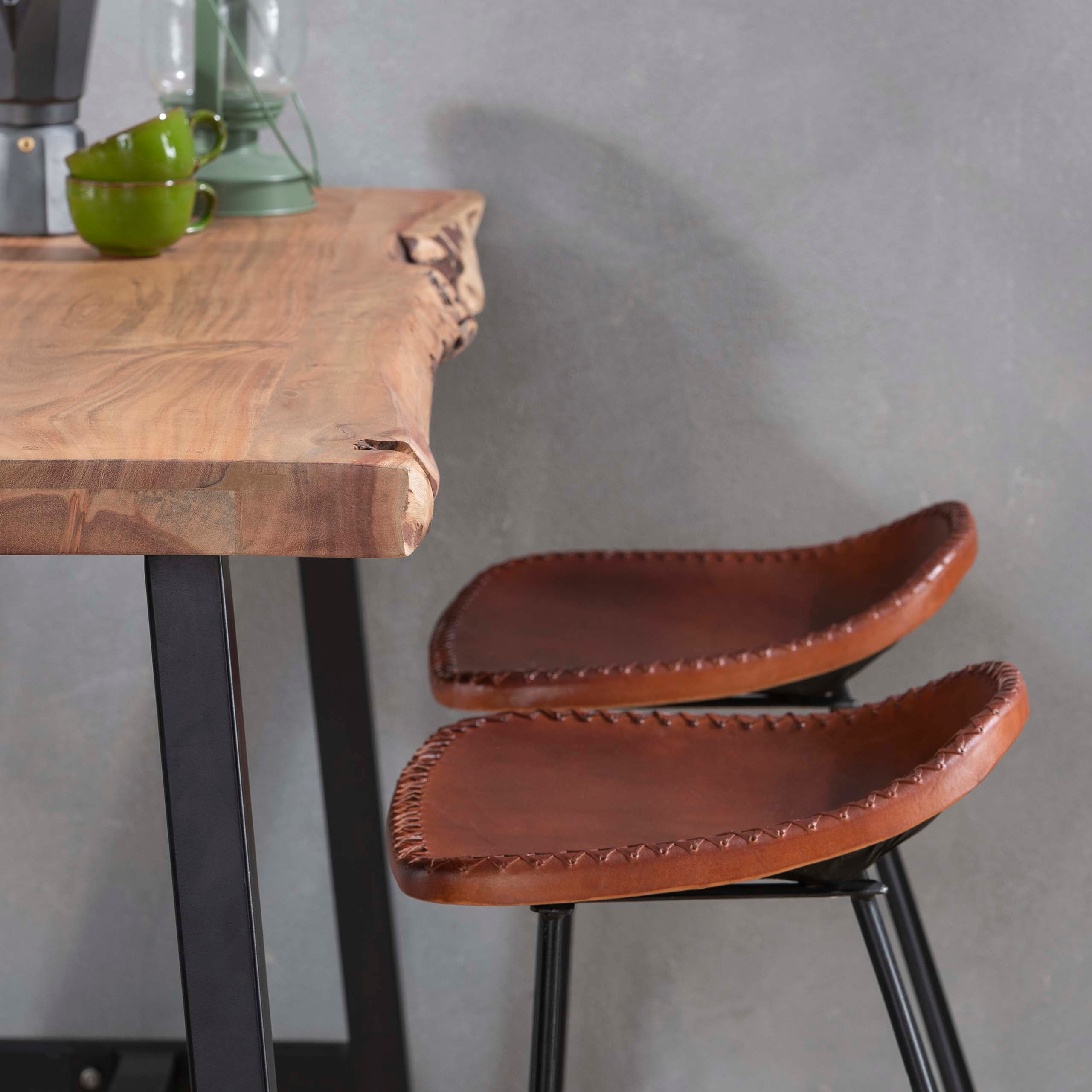 Bartafel Live Edge 125Cm Massief Acacia