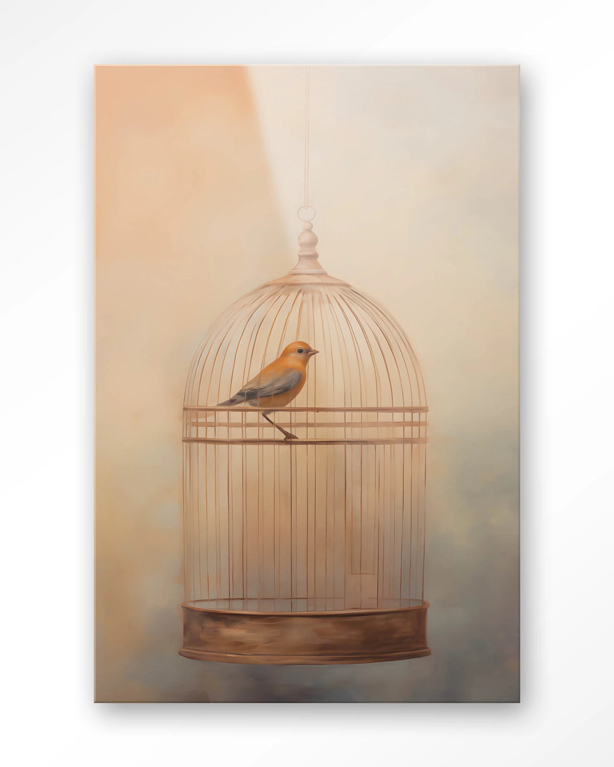 Bird Cage – vogel in kooi – Glas – Blinde montage