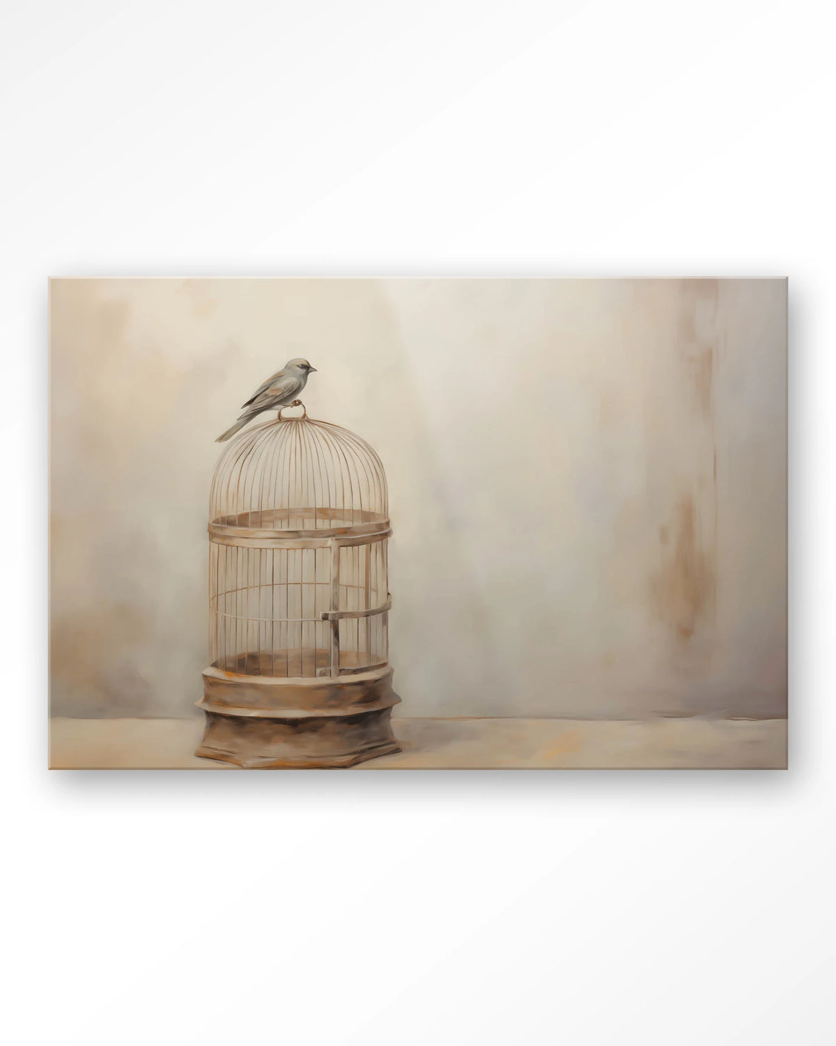 Birdy – vogel op vogelkooi – Glas – Blinde montage