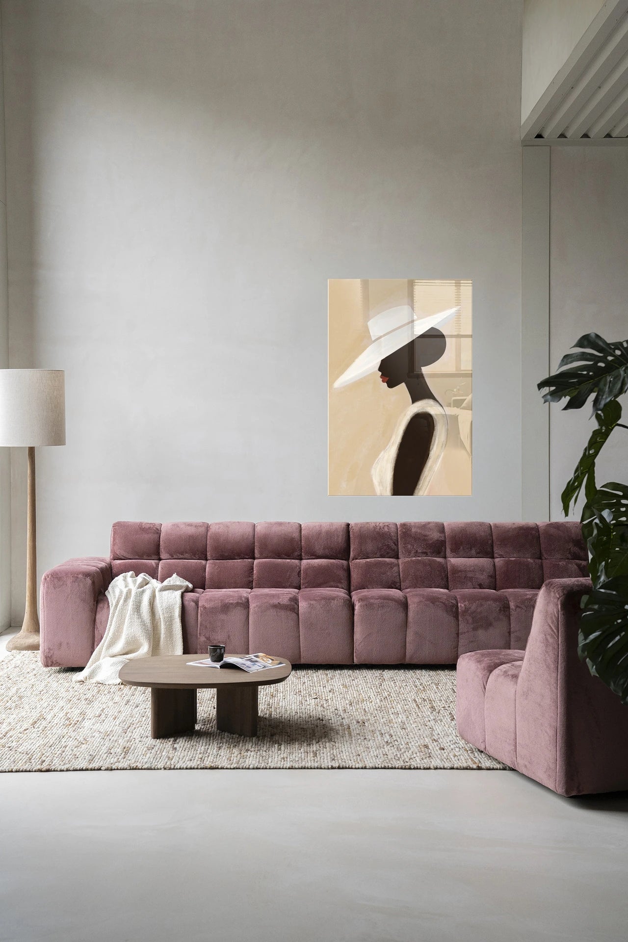 Lady – Glasschilderij
