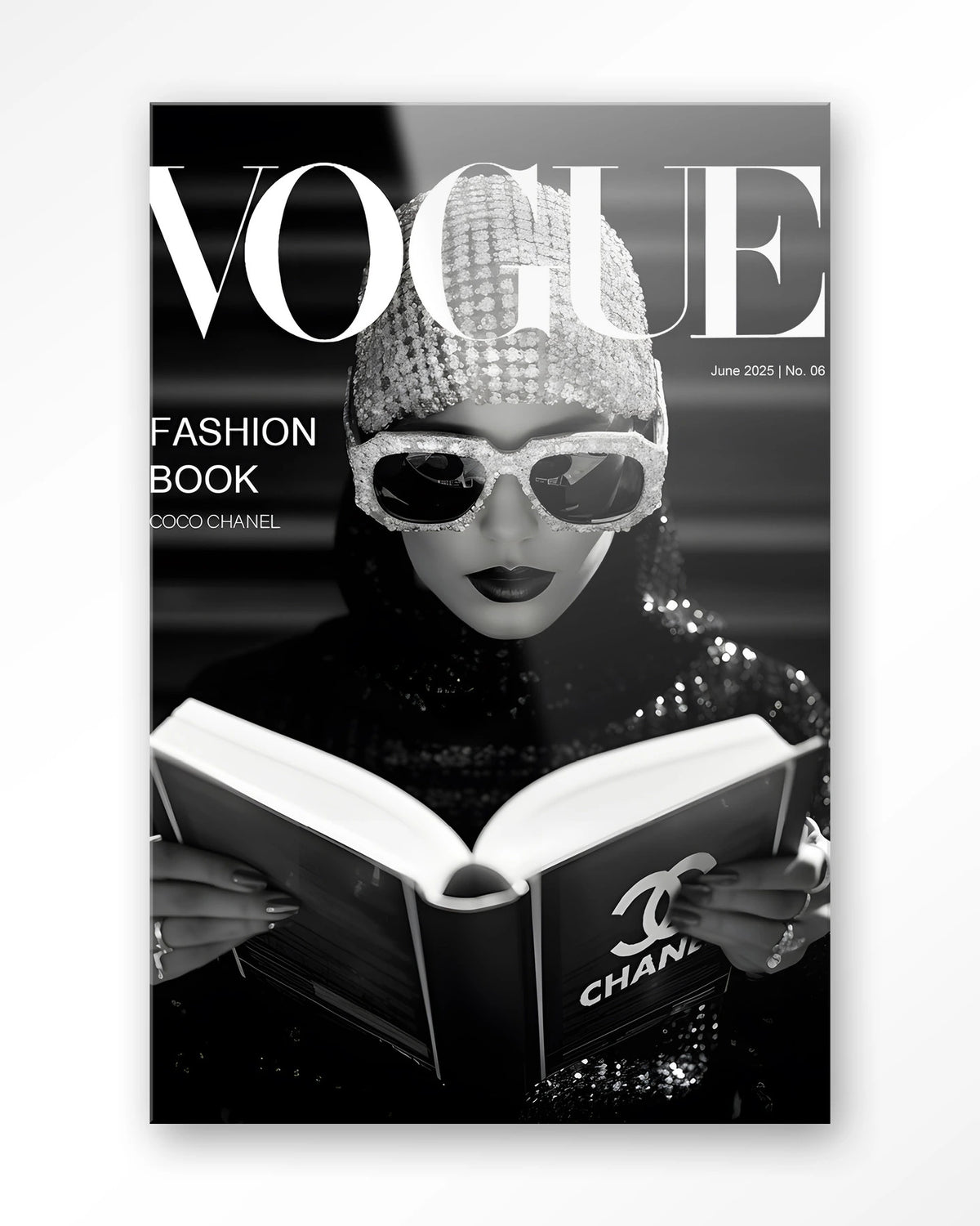 Fashion Book Black – Glas – Blinde montage