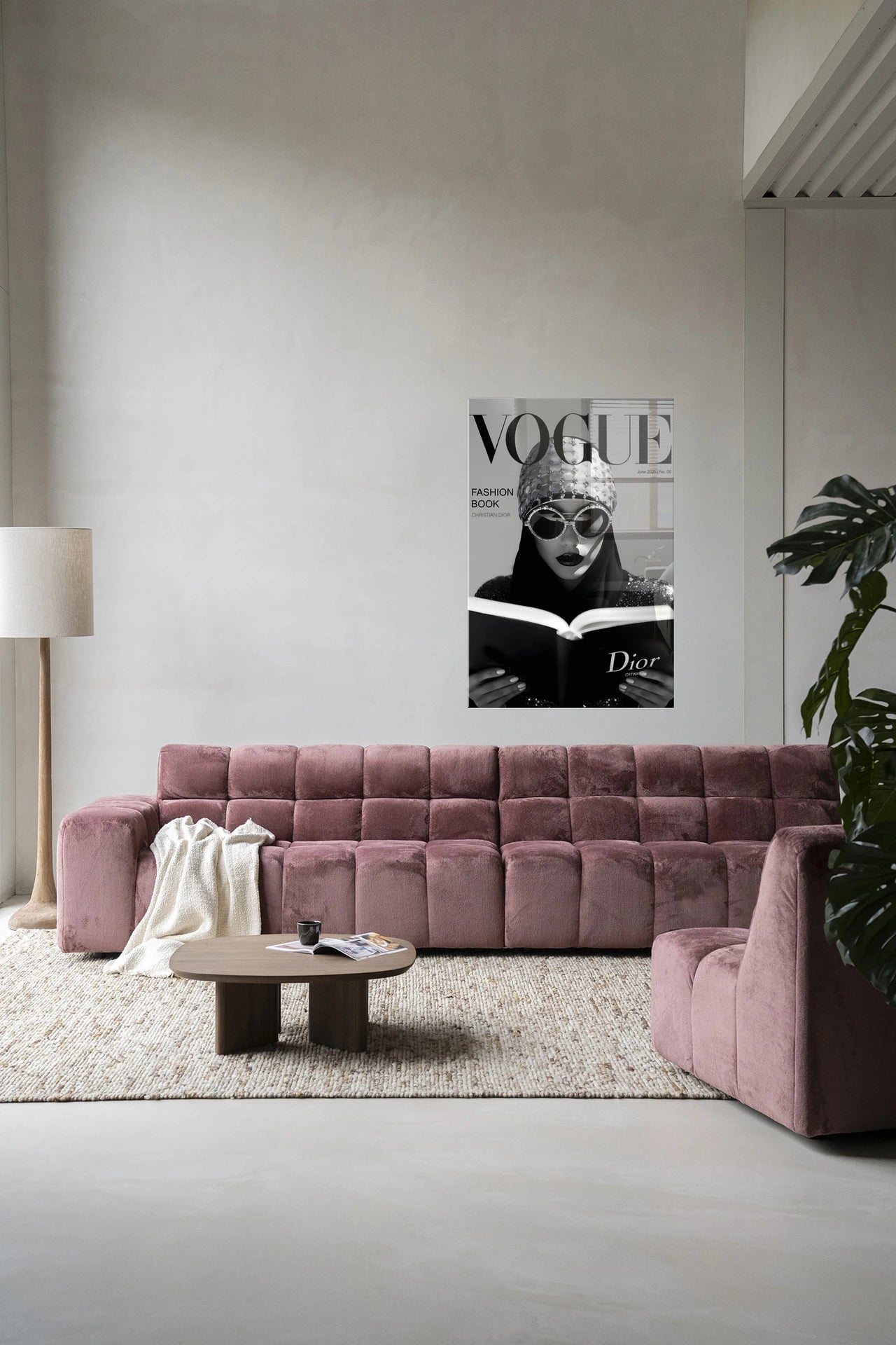 Fashion Book White – Glasschilderij