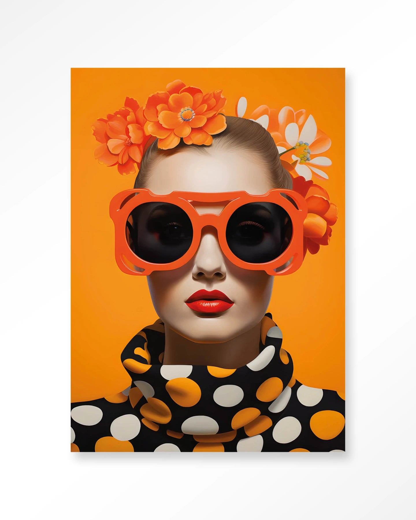 Orange Flower – Wandkleed