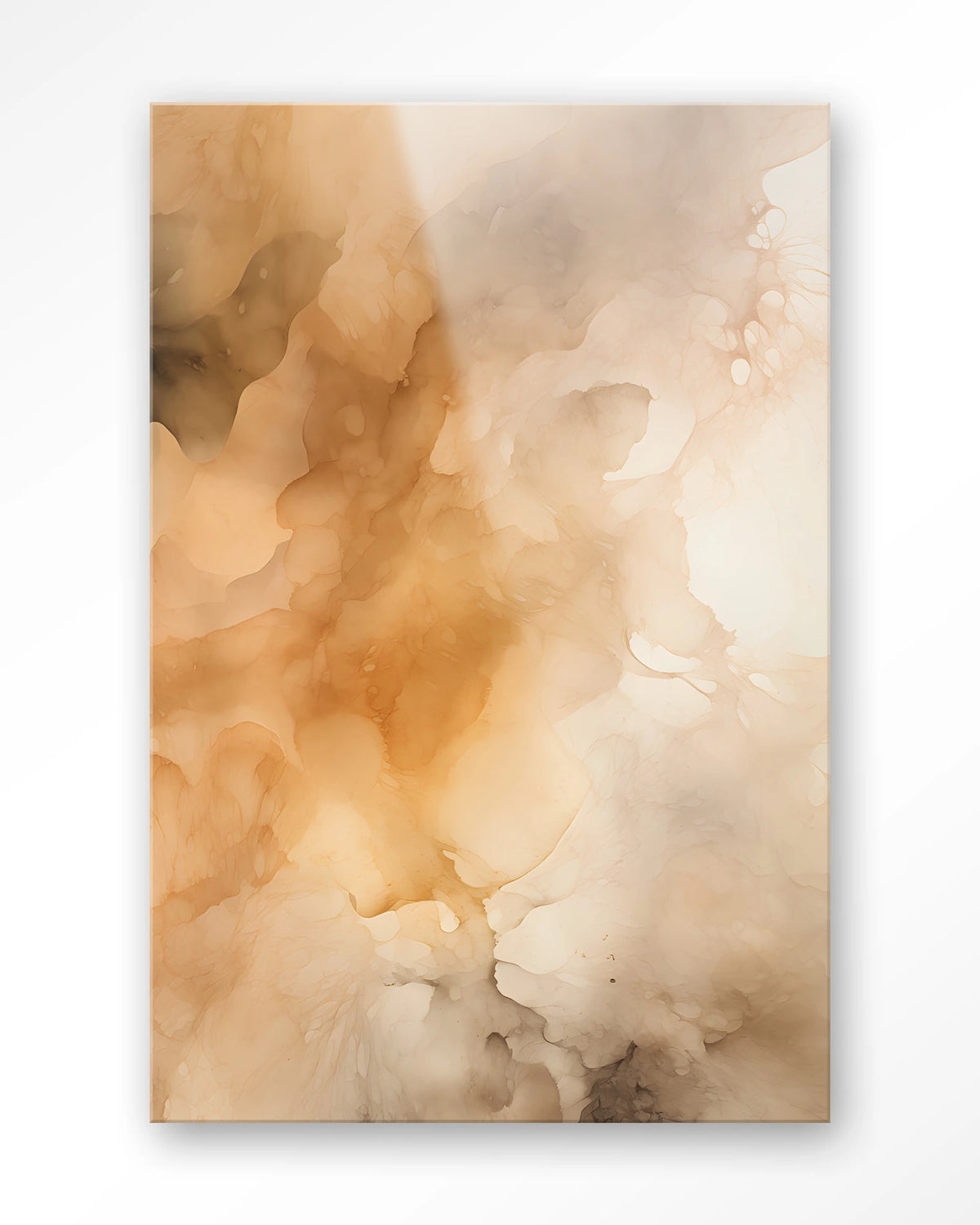 Rusty Clouds – abstract in oranje wolken – Glas – Blinde montage
