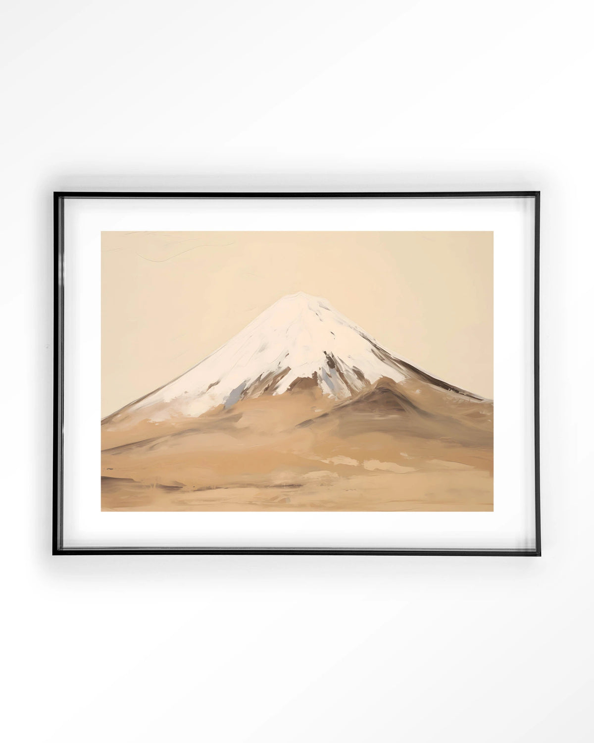 Fuji Mountain – berg Fuji landschap – Art print – Acryl zwart